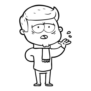 vektör çizim karikatür adam