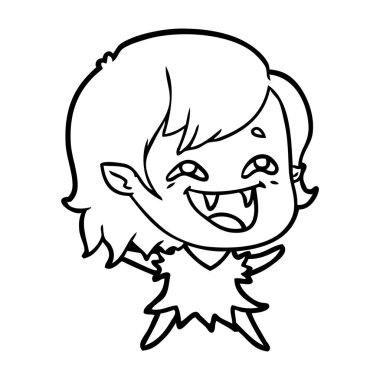 gülen vampir kız çizgi film