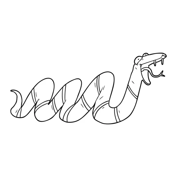 Vector Ilustración Serpiente Dibujos Animados — Vector de stock