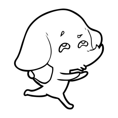 çizgi film fil hatırlamak vektör çizim