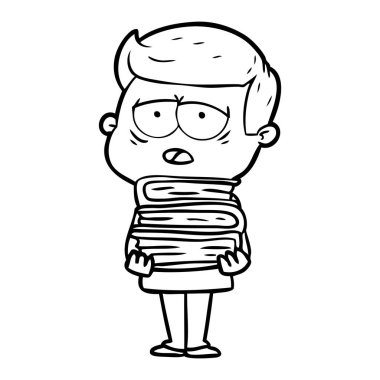 vektör çizim karikatür adam