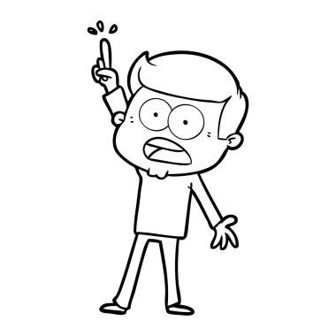 vektör çizim karikatür dostum şok