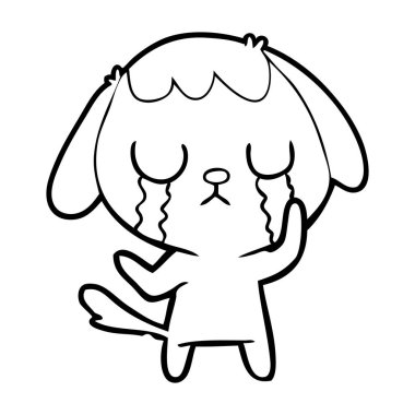 Çizgi film köpeğinin vektör çizimi