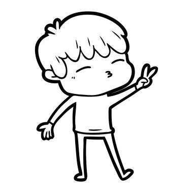 vektör çizim karikatür dostum sinirli