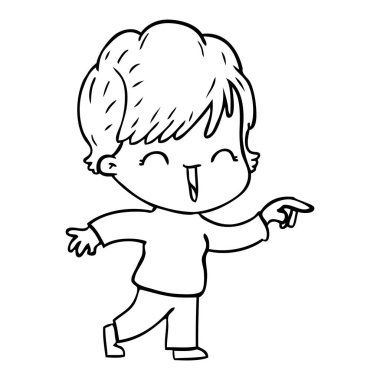 vektör çizim karikatür komik kadın