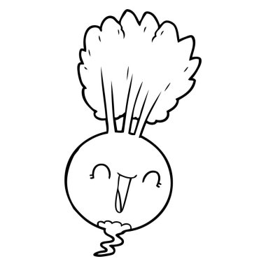 vektör çizim karikatür bitkisel