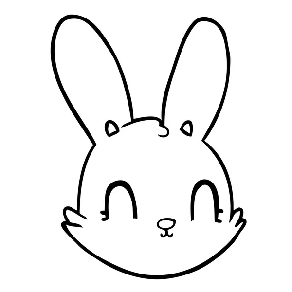 Vector Illustration Cartoon Bunny — Stock Vector