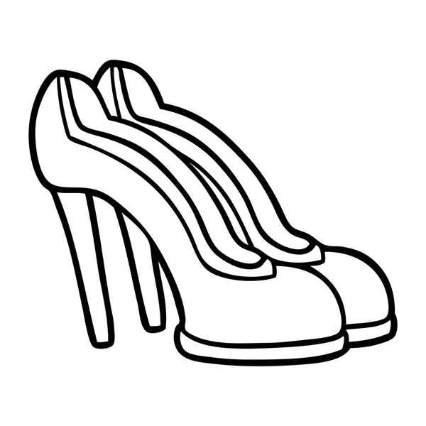 Ilustração Vetorial Sapatos Desenho Animado — Vetor de Stock