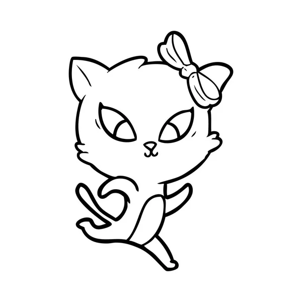 Vektorová Ilustrace Kreslené Kočky — Stockový vektor
