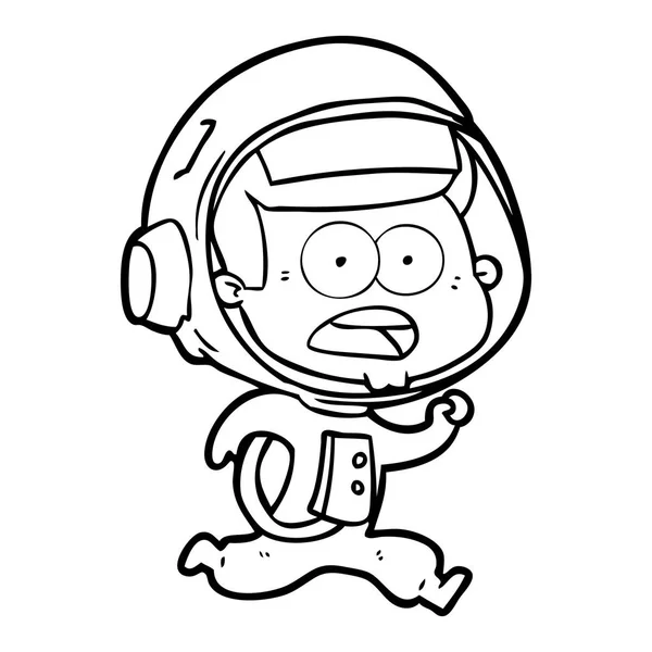 Ilustración Vectorial Del Astronauta Dibujos Animados — Archivo Imágenes Vectoriales