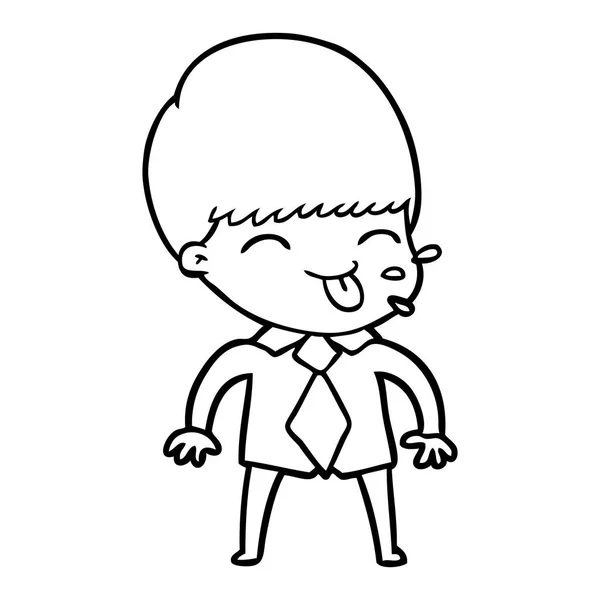 Ilustração Vetorial Homem Dos Desenhos Animados — Vetor de Stock