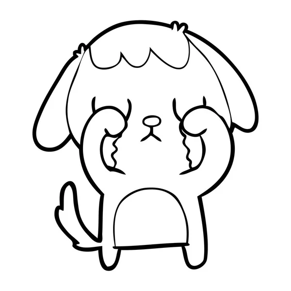 Ilustrație Vectorială Câinelui Desene Animate Drăguț — Vector de stoc