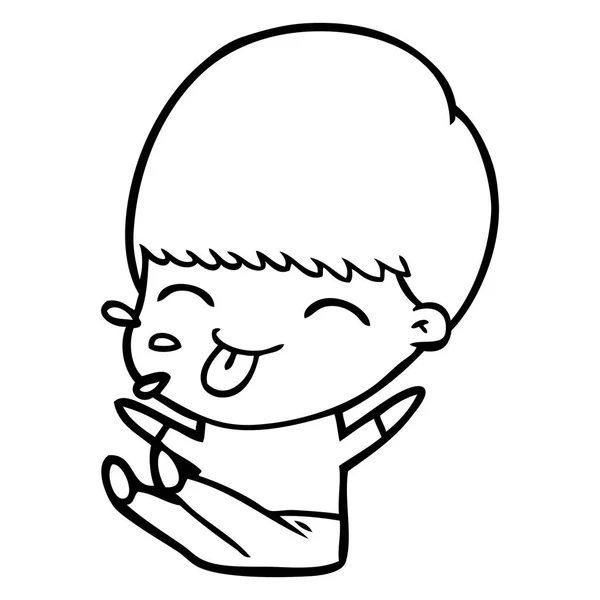 Векторна Ілюстрація Мультиплікаційного Хлопчика — стоковий вектор