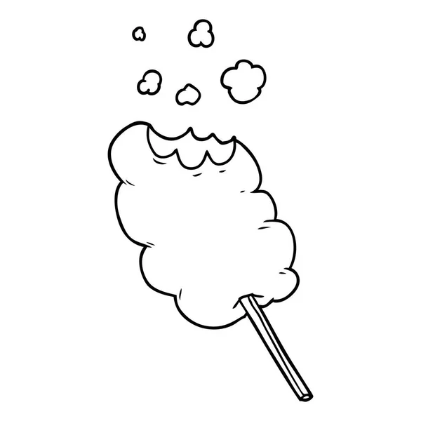 Illustration Vectorielle Fil Dentaire Bonbons Dessin Animé — Image vectorielle