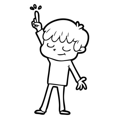 vektör çizim karikatür mutlu çocuk