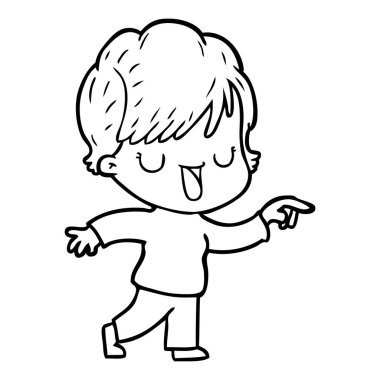  vektör çizim karikatür kadın söz