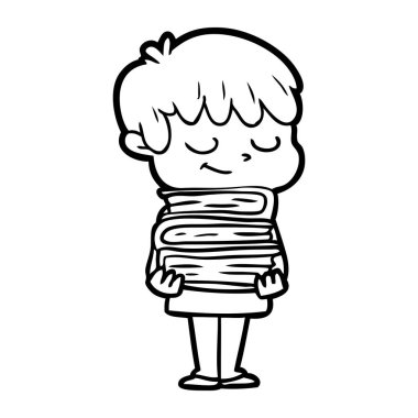 vektör çizim karikatür mutlu çocuk