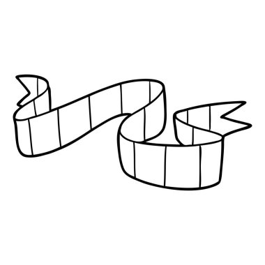 vektör çizim karikatür dekoratif kaydırma