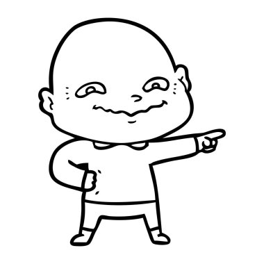 vektör çizim karikatür adam