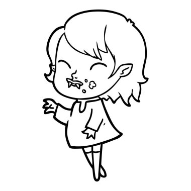 çizgi film vampir kız kanlı yanak