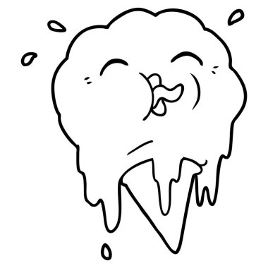 dondurma erime çizgi film