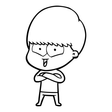 vektör çizim karikatür mutlu çocuk