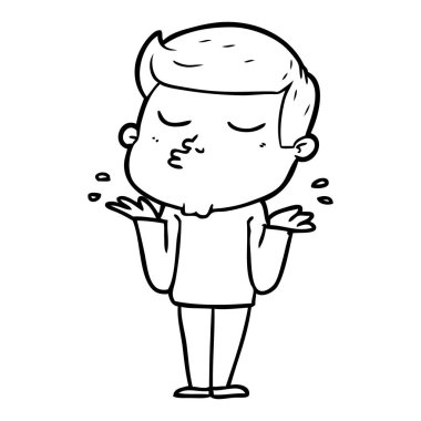 surat asmayı karikatür modeli adam