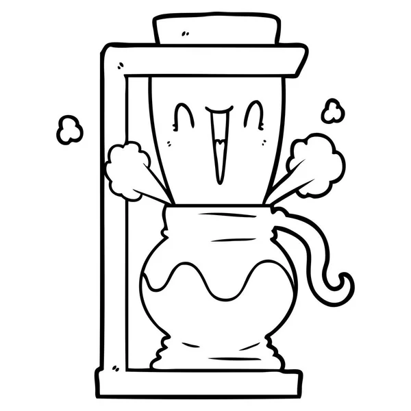 卡通过滤咖啡机 — 图库矢量图片