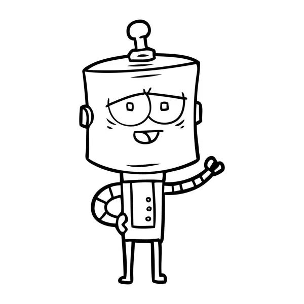 Ilustración Vectorial Del Robot Dibujos Animados — Archivo Imágenes Vectoriales