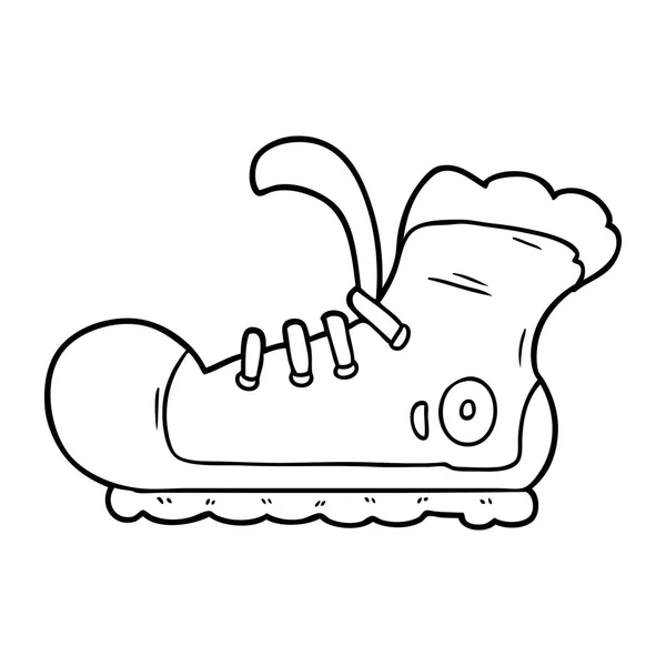 Illustrazione Vettoriale Cartoon Sneaker — Vettoriale Stock