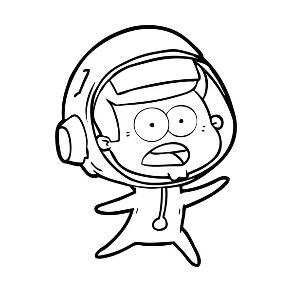 Ilustración Vectorial Del Astronauta Dibujos Animados — Archivo Imágenes Vectoriales