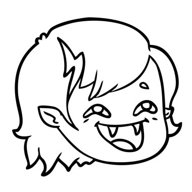 Çizgi filmdeki vampir kız suratı