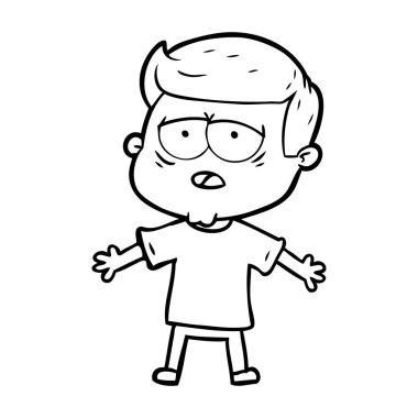 vektör çizim karikatür adam