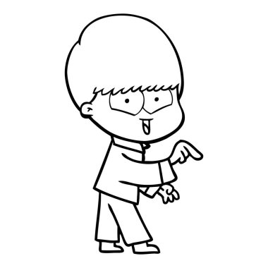 vektör çizim karikatür mutlu çocuk