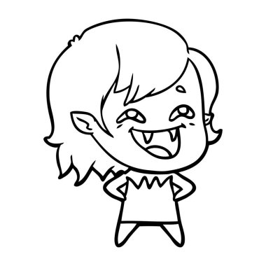 gülen vampir kız çizgi film