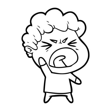 vektör çizim karikatür adam