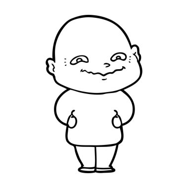 vektör çizim karikatür adam