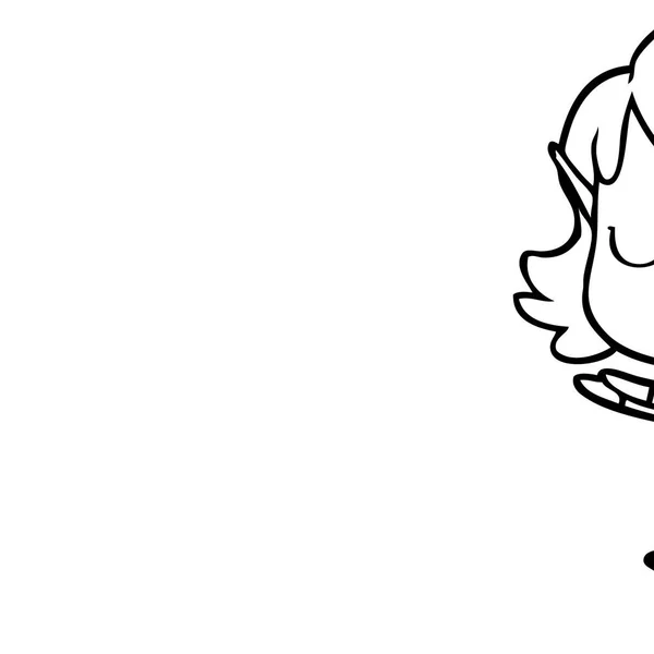 Vektor Illustration Von Cartoon Elfen Mädchen — Stockvektor