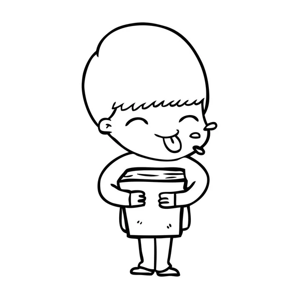 Vektorová Ilustrace Kresleného Chlapce — Stockový vektor