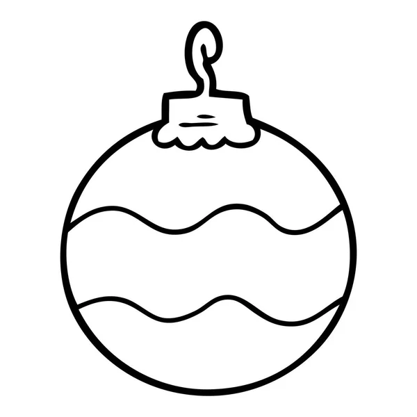 Εικονογράφηση Διάνυσμα Καρτούν Χριστούγεννα Μπιχλιμπίδι — Διανυσματικό Αρχείο