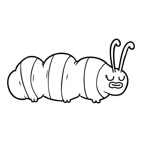 Vector Εικονογράφηση Του Bug Αστείο Καρτούν — Διανυσματικό Αρχείο
