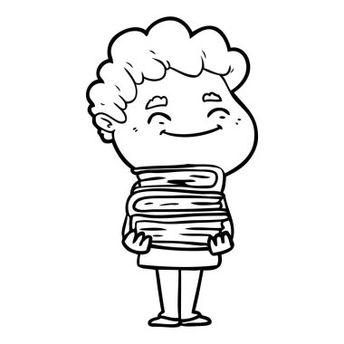 vektör çizim karikatür dostça adam