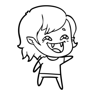 gülen vampir kız çizgi film