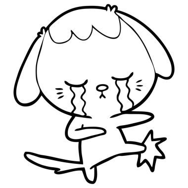 vektör çizim sevimli çizgi fil