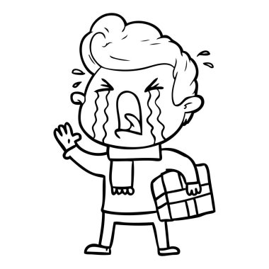 vektör çizim karikatür adam