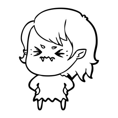 rahatsız çizgi film vampir kız