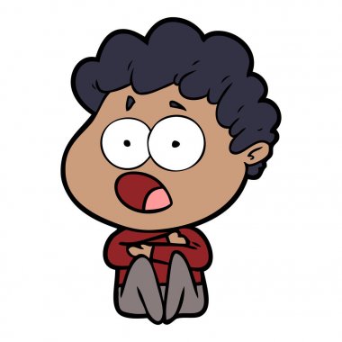 çizgi film adam sürpriz nefes nefese