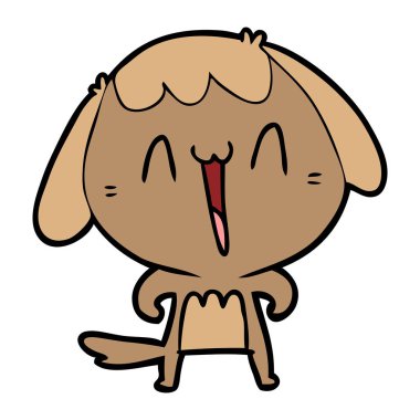 Çizgi film köpeğinin vektör çizimi