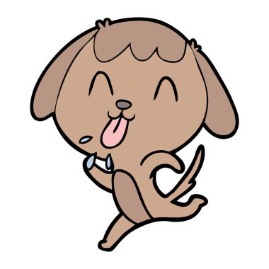 Çizgi film köpeğinin vektör çizimi