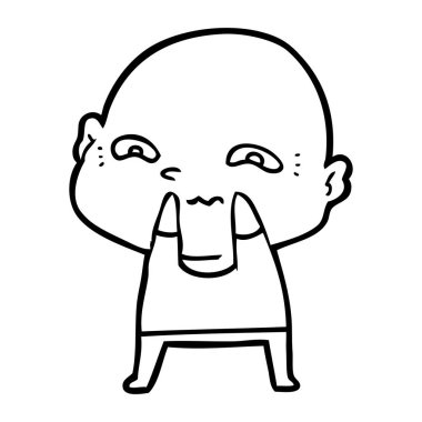 vektör çizim karikatür adam